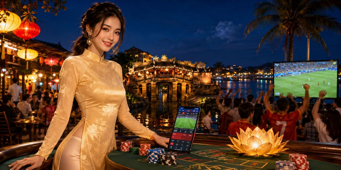 Khung cảnh Hội An với áo dài gợi cảm giác đọc đánh giá giải trí địa phương